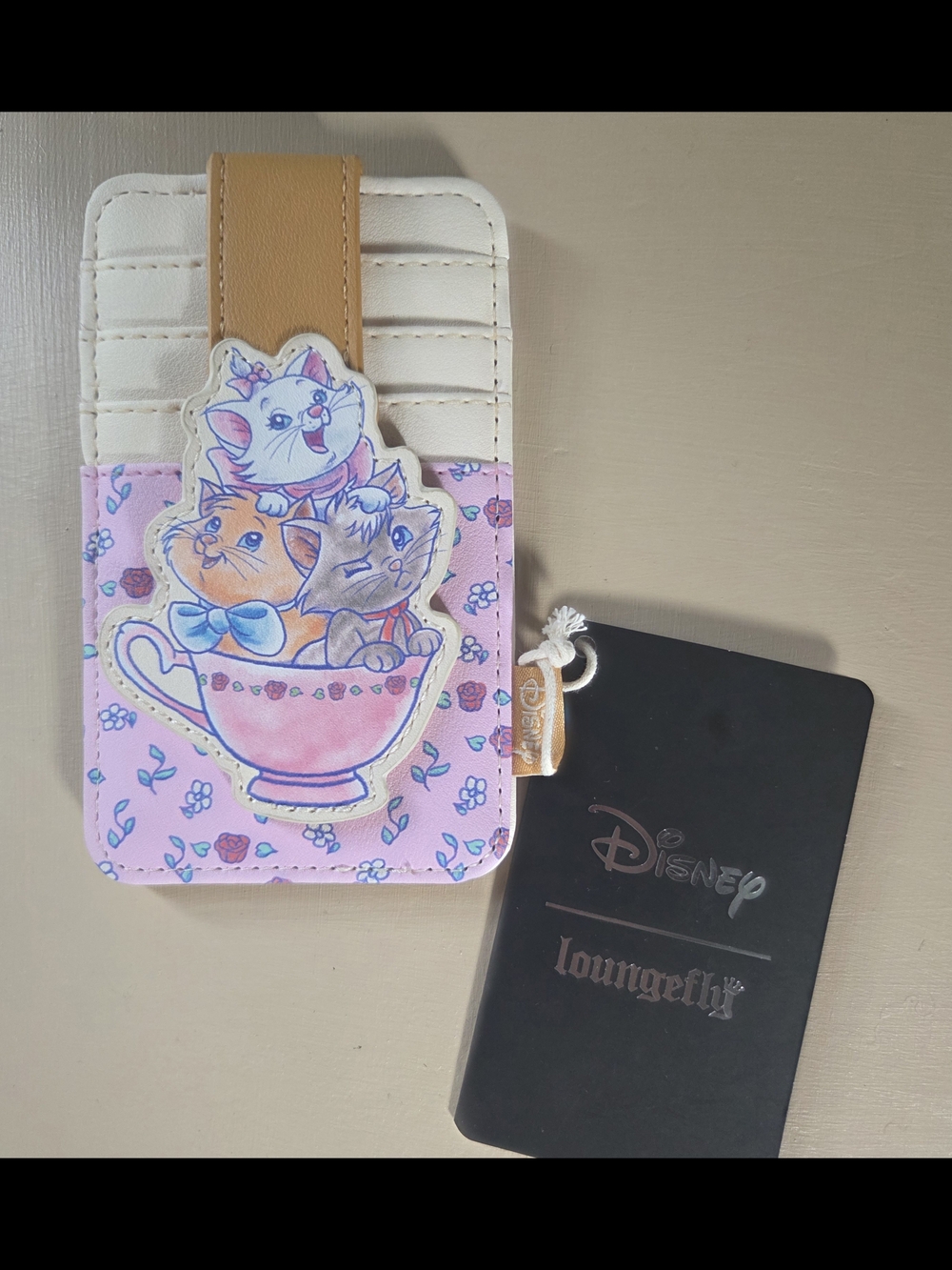 Loungefly Disney Aristocats Card Holder with Cream Trim ID Wallet
